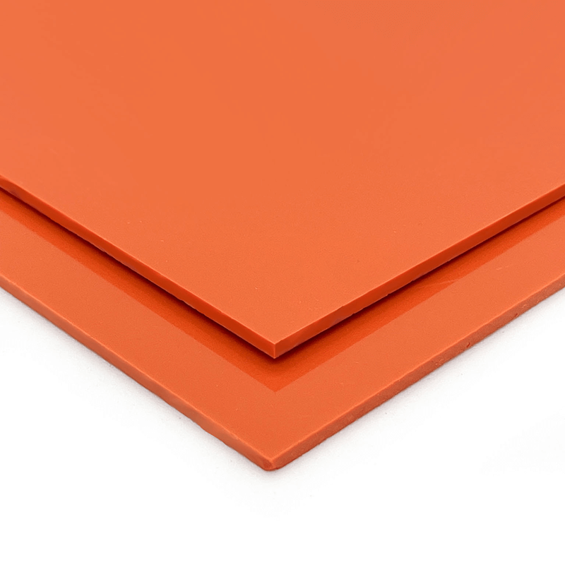 2.5mm Orange Gloss PVC Wall Cladding Sheet 3.05m x 1.22m  image